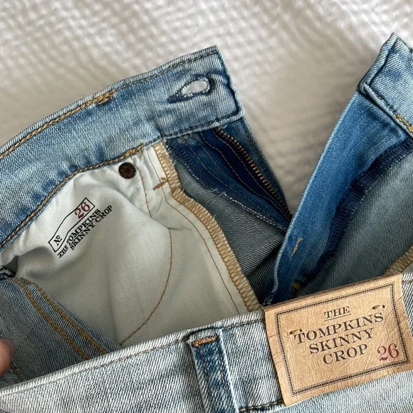 Polo Ralph Lauren Distressed Tompkins Skinny Crop Jeans - Picture 12 of 13